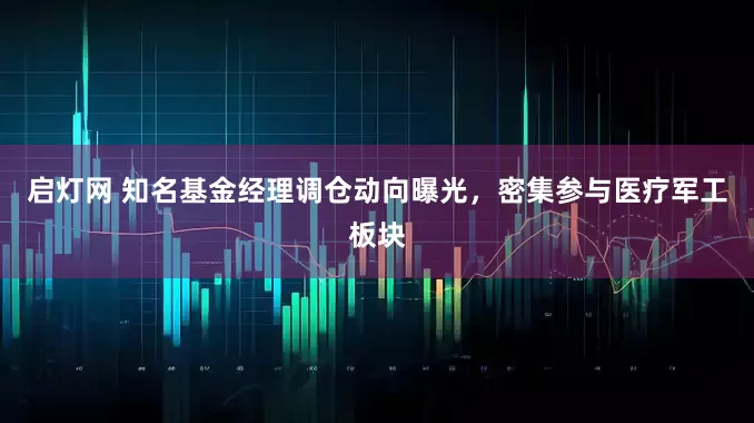 启灯网 知名基金经理调仓动向曝光，密集参与医疗军工板块
